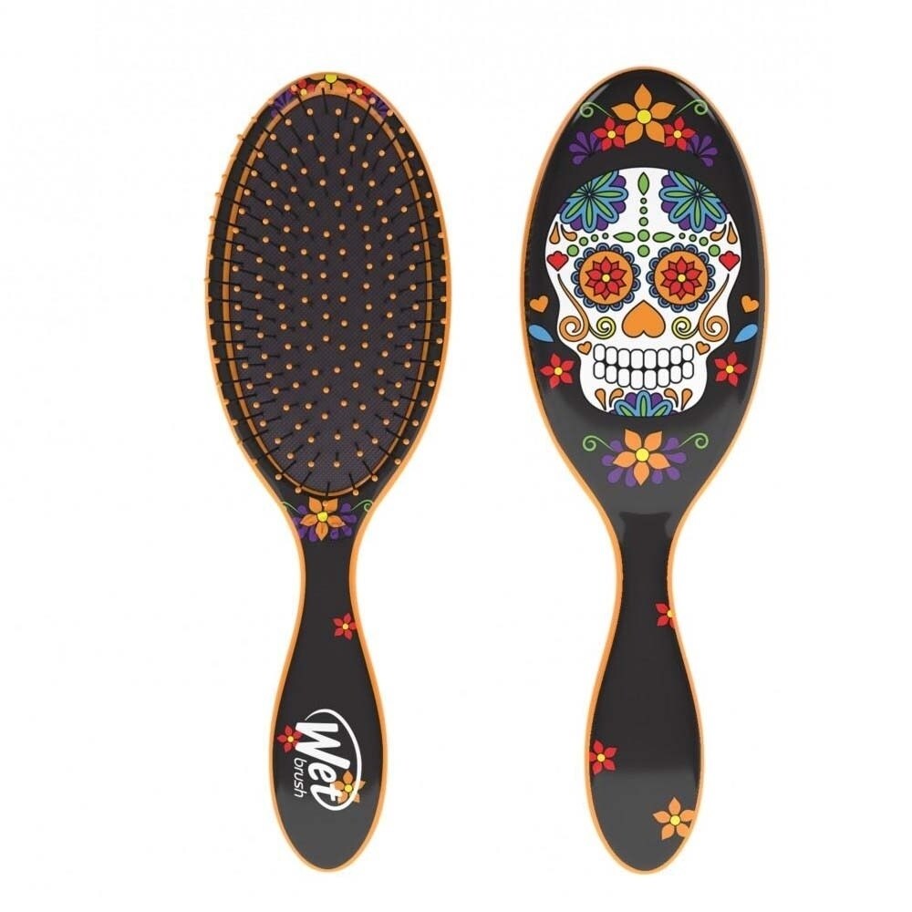 Wet Brush Detangler Hair Brush - Sugar Skull Orange - ADDROS.COM